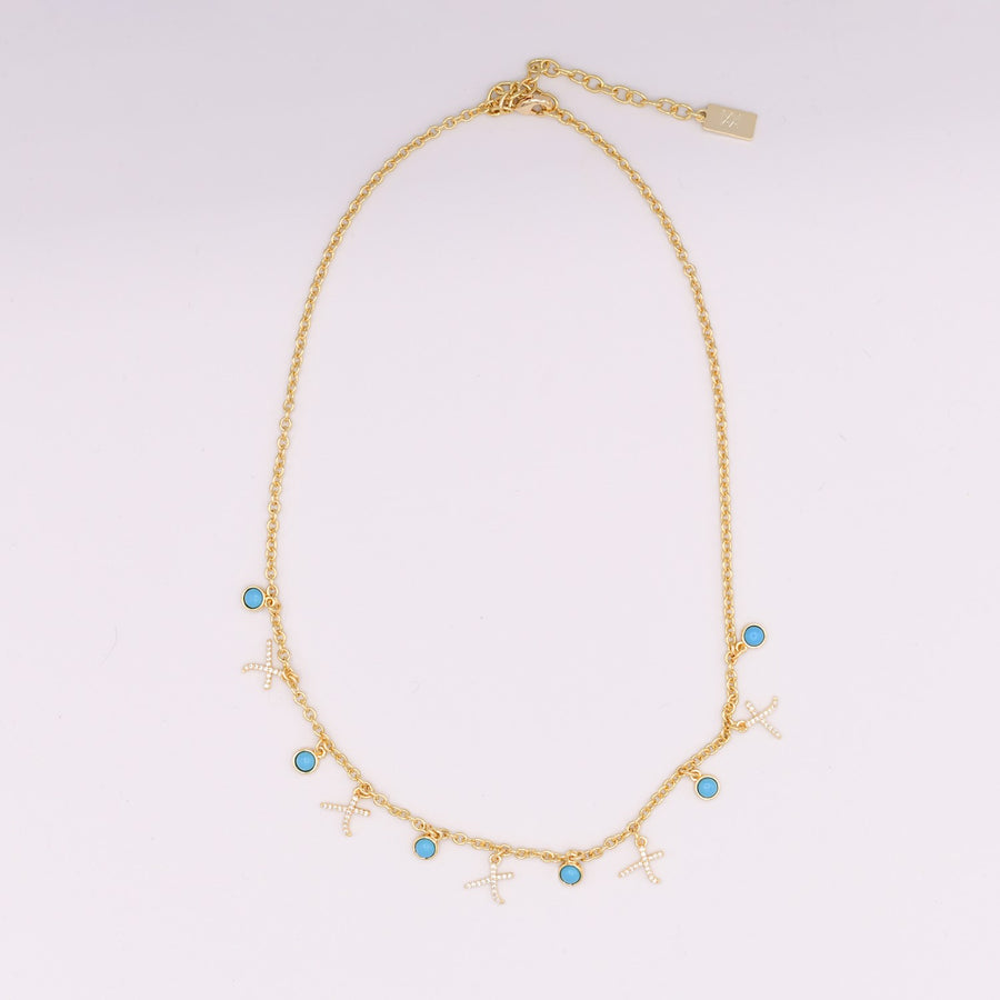 Semi Precious Hugs and Kisses Necklace