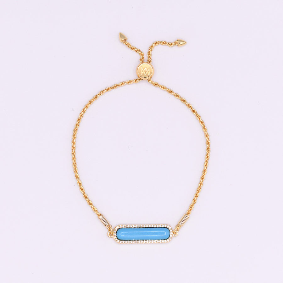 Semi Precious Bar Bracelet
