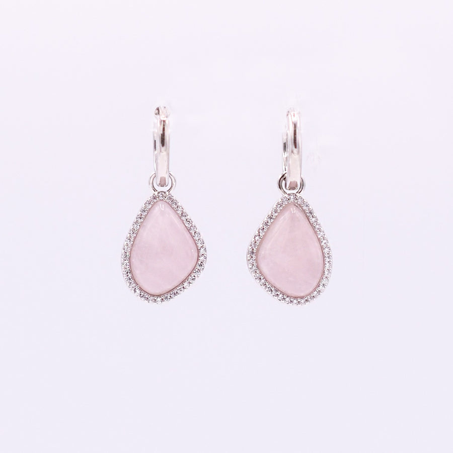 Semi Precious Organic Drop Earring
