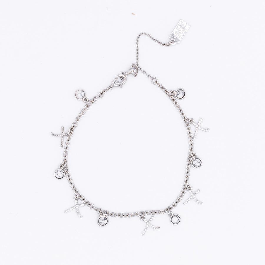Semi Precious Hugs and Kisses Bracelet
