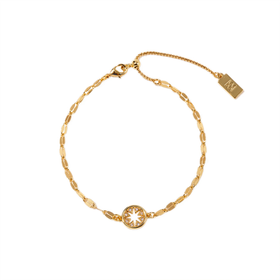 Three Times a Charm Gold Bracelet