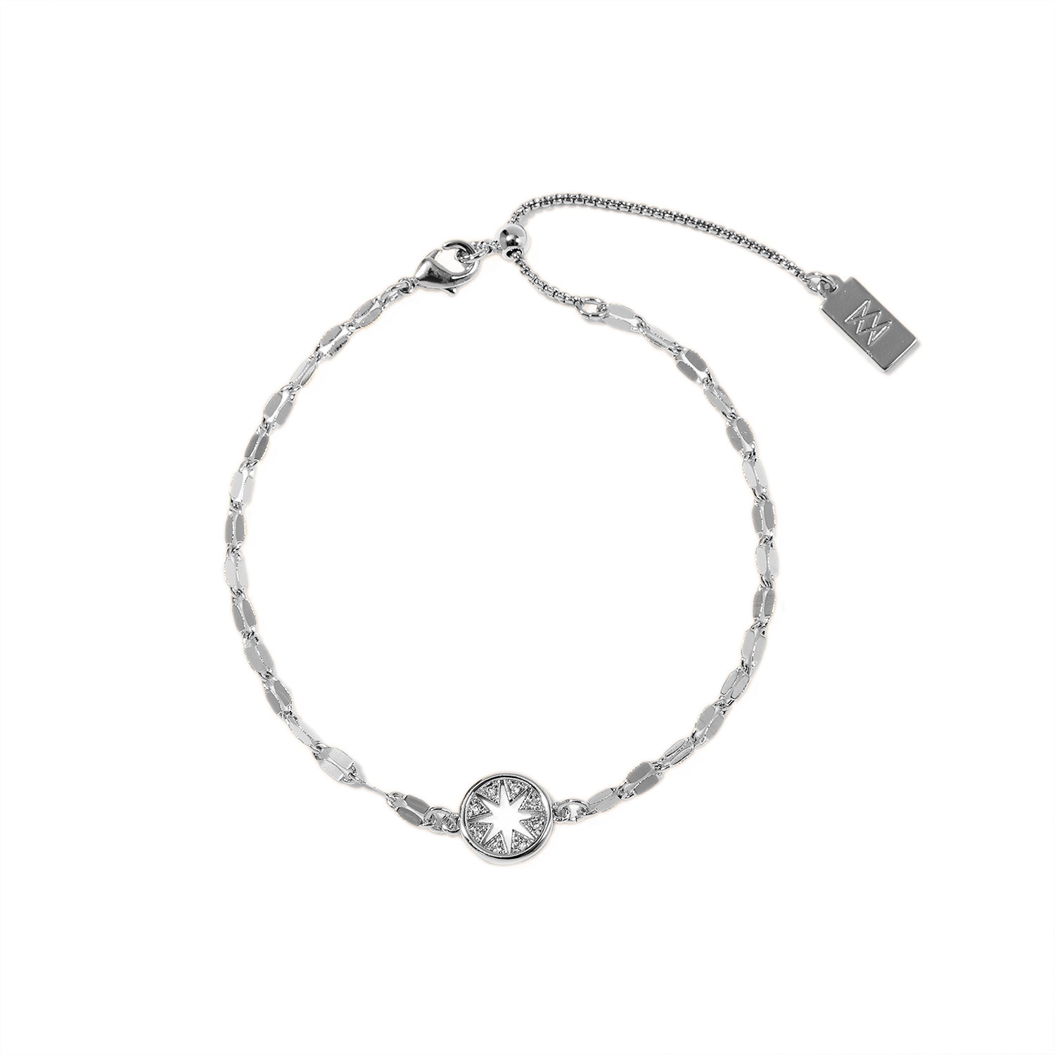 Three Times a Charm Silver Bracelet